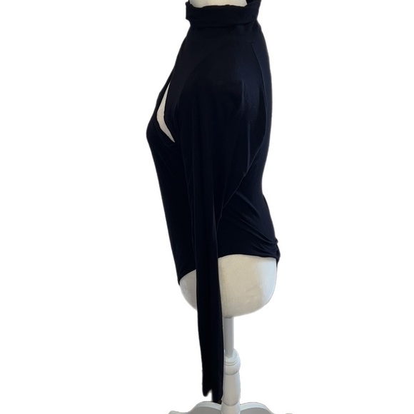 EUC Dollskill WinWin Cutout Blk Turtleneck Longleeve Bodysuit L - Picture 3 of 10